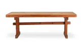 Scandinavian furniture design, A rectangular patinated solid pine dining table