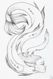 Maria Bach Kreutzmann, Mythical creature, 2023. Signed with monogram and dated 2023, 33/35. Lithograph, 2023, lithograph