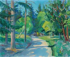 Johannes Meyer Andersen, Landscape, Oil on canvas