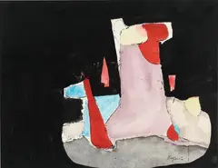 Robert Jacobsen, Untitled, Mixed media on paper