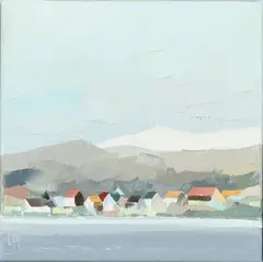 Peter Christoffersen, Scene from Greenland, Oil on canvas