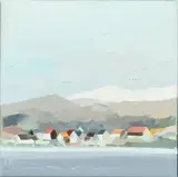 Peter Christoffersen, Scene from Greenland, Oil on canvas