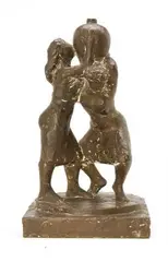 Gottfred Eickhoff, Water bearer, Patinated bronze