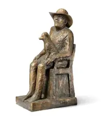 Hanne Varming, Tom og Zak” (Tom and Zak), Patinated bronze