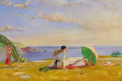Arthur Kemp, A Day At The Beach, Oil on board