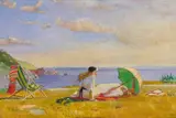Arthur Kemp, A Day At The Beach, Oil on board