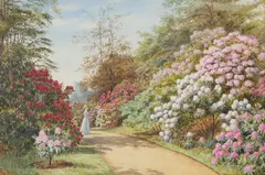 Marian Emma Chase, Rhododendron Walk, Watercolour