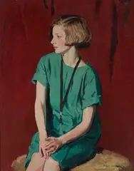 Philip Naviasky, Portrait Of Miss May, 1925, Oil on canvas