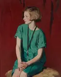 Philip Naviasky, Portrait Of Miss May, 1925, Oil on canvas