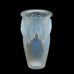 René Lalique, René Lalique (French, 1860-1945), A Large 'Ceylan' Vase, Designed 1924, glass, press-moulded, frosted and polished, stencilled R