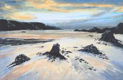 Peter Maylor, Coastal Invitation, Oil on board