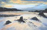 Peter Maylor, Coastal Invitation, Oil on board