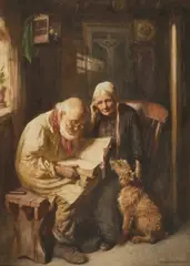 John Henry Henshall, The Sabbath, The Day Of Rest, Watercolour