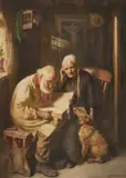 John Henry Henshall, The Sabbath, The Day Of Rest, Watercolour