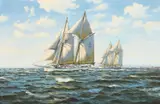 James Brereton, The Glada And The Falken, 1981, Oil on canvas