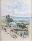 Myles Birket Foster, Country Path With Hay Wagon