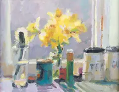 Gordon Radford, Spring Window, Oil on board