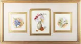 Mary Elizabeth Duffield, Three Still Life Studies (Framed As One), Watercolour