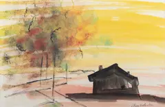 John William Melville, The Shack, Watercolour