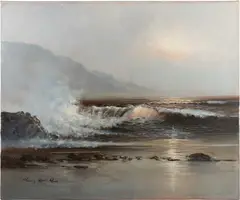 Yaung Hoon Yoon, Seascape, Oil on canvas, unframed