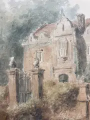 Peter De Wint, The Old Rectory At Stone, Staffordshire, Watercolour and pencil