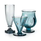 Kosta, Elis Bergh For Kosta, Three Blue Glass Vases, Circa 1930S, glass
