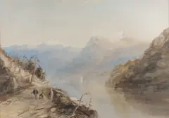 Lake Lucerne by Edward Tucker, Watercolour, sold Jan 2024