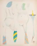 Dominic Fels, Acrobatica, Watercolour and pencil