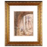 John Louis Petit, St Nicholas Church, Watercolour