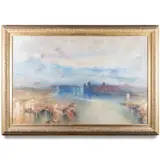 Lake Constance by Arthur Severn After J.m.w. Turner, Watercolour and pencil, sold Jul 2023