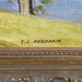 Thomas Leslie Kerkham, Burnsall, Wharfedale, Oil on board