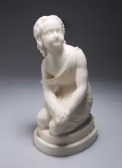 Joseph Gott, , A Young Girl Seated, marble