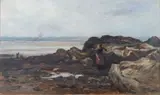 Hector Chalmers, On The Coast, Oil on canvas