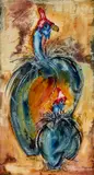 Rozanne Bell, Mother And Child, Mixed media on board