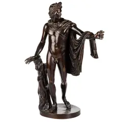 , A Bronze Figure, 'Apollo Belvedere', After The Antique by Ferdinand Barbedienne, sculpture, sold Nov 2023
