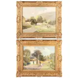 Coniston And Kettlewell, A Pair Of Landscapes by Gordon Clifford Barlow F.i.b.d, Oil on board, sold Nov 2023