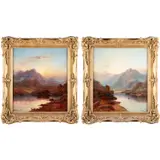 Duncan Fraser McLea, A Pair Of Highland Lake Views, Oil on canvas