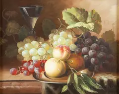 G Boeni, Still Life Of Fruit, Oil on canvas