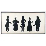 Auguste Edouart, Silhouette Portraits Of The Feuge Family 1835