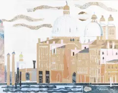 Deirdre Borlase, Santa Maria Della Salute, Venice, 2002, Mixed media collage