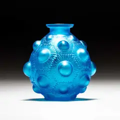René Lalique, René Lalique (French, 1860-1945), 'Tournesols', A Vase, Designed 1927, glass, etched R