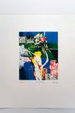 Mohammed Omar Khalil, Triple Blue, pigment print on paper