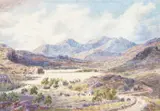 Cornelius Varley, View Of Snowdon And Capel Curig, North Wales, watercolour on paper