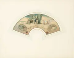 Sir William Orpen Ra, Vattetot-Sur-Mer, gouache and watercolour on silk