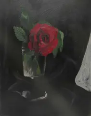 Edward McKnight Kauffer, Country Rose, oil on panel