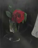 Edward McKnight Kauffer, Country Rose, oil on panel