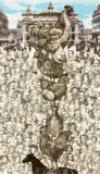 Peter Blake Ra, Paris - Chicken Act, screenprint on paper
