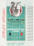 Marcel Duchamp, Monte Carlo Bond, lithograph in colours on wove paper