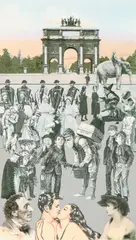 Peter Blake Ra, Paris - The Kiss, screenprint on paper