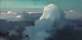 Eric Sloane, Cloudscape, oil on board